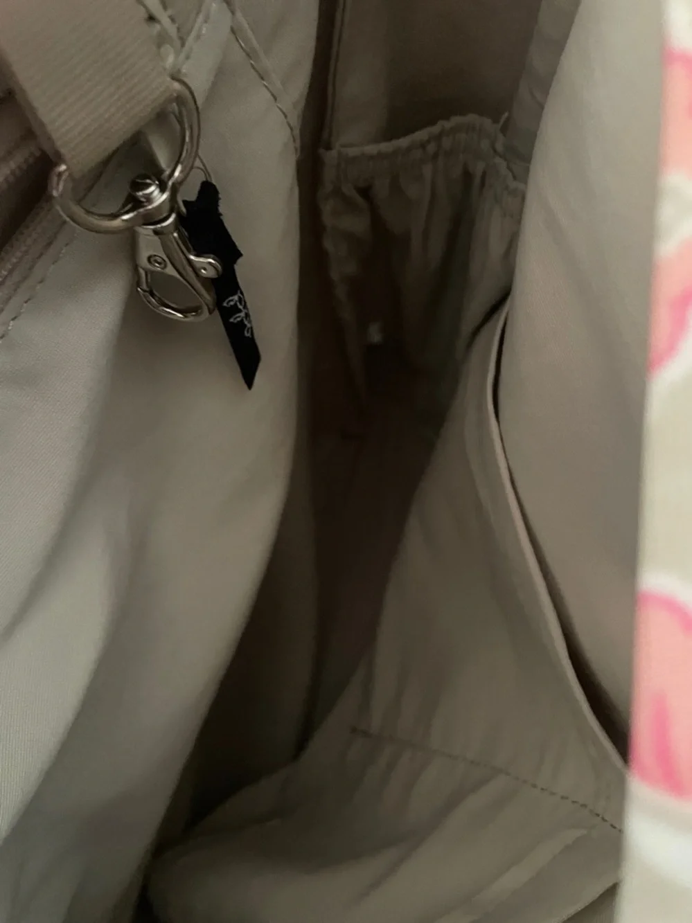 Petunia Pickle Bottom Pink & Cream Floral-Pattern Diaper Bag